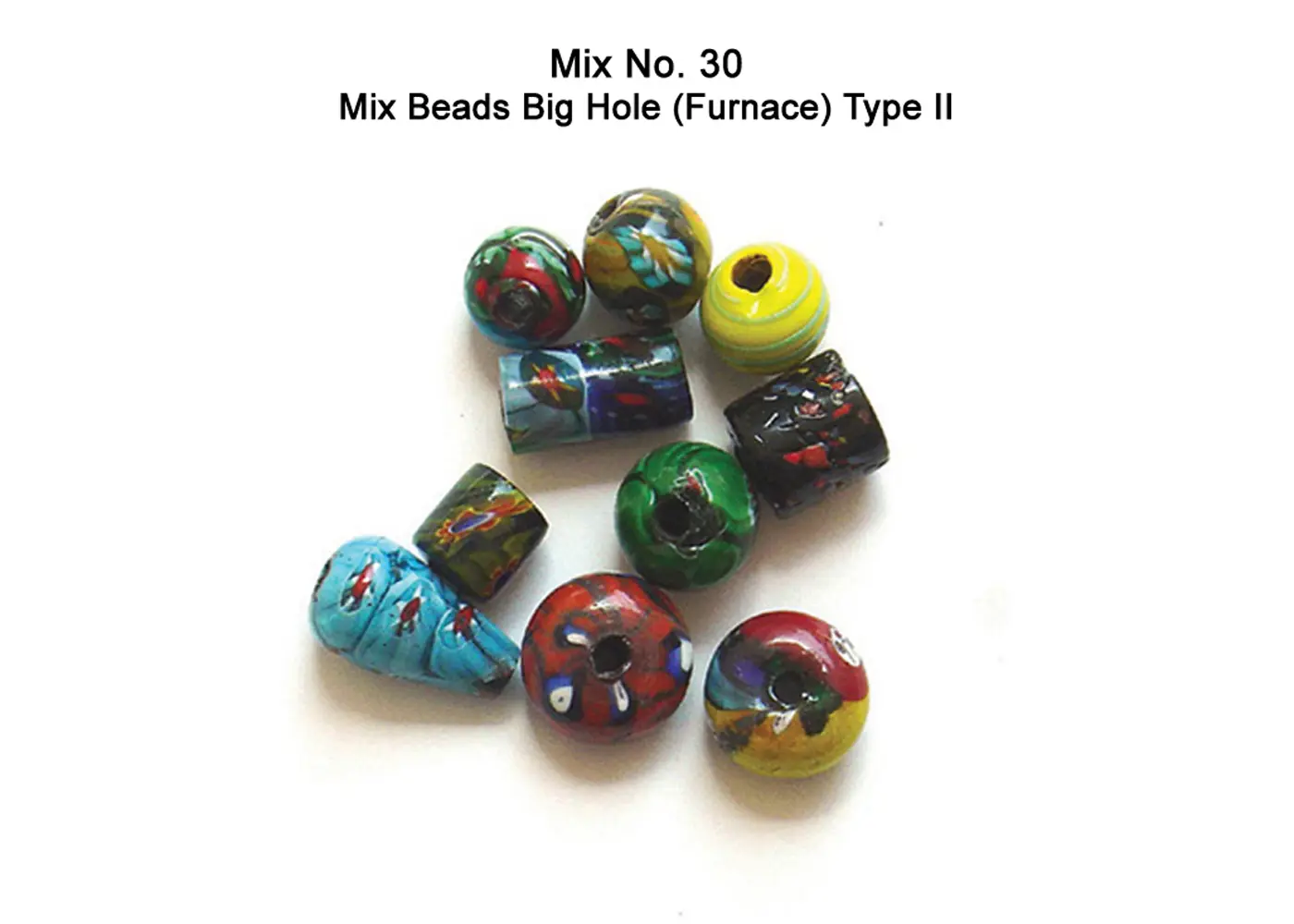 Mix Beads Big Hole (Furnace) Type II